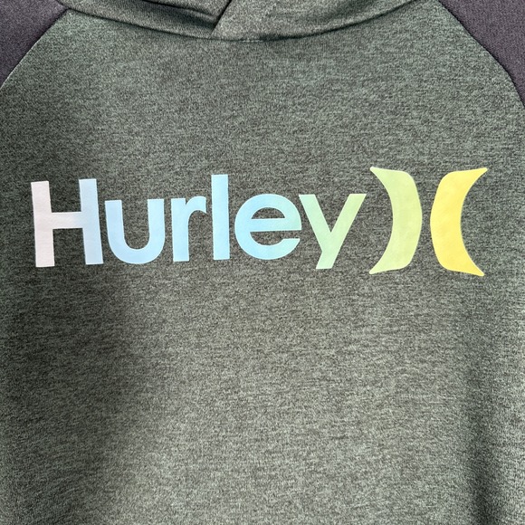 Hurley Polyester Boys L 14-16 Hooded Long Sleeve Shirt - Picture 3 of 15